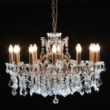 Arabella Shallow French Gold 12 Arm Chandelier